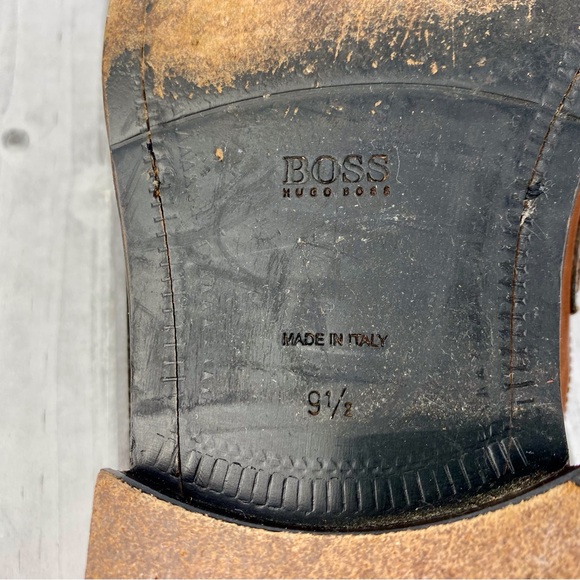 Hugo Boss Men's Brown Loafers, UK 9.5/US 11, Leather, Made in Italy - Picture 9 of 11